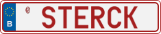 License plate of Belgium, Vanity Plates (2014)
