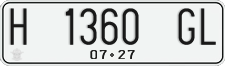 License plate of Indonesia, Regular plates