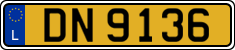 License plate of Luxembourg, 2003 year system