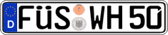German license plate, Regular plates