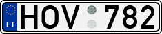 License plate of Lithuania, Cars