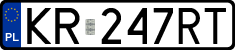 License plates of Poland, Regular car plates