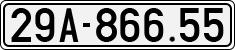License plate of Vietnam, Cars