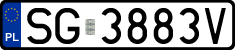 License plates of Poland, Regular car plates