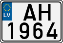 License plate of Latvia, Regular car plates