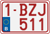 License plate of Belgium, Regular plates (2010)