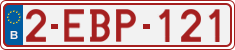 License plate of Belgium, Regular plates (2010)