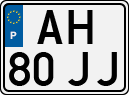 License plate of Portugal, Regular plates
