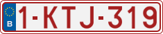 License plate of Belgium, Regular plates (2010)