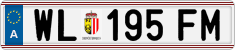 License plate of Austria, Regular plates