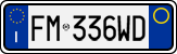 License plate of Italy, Cars (1994 year series)