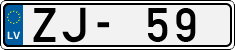 License plate of Latvia, Regular car plates