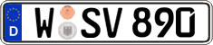 German license plate, Regular plates