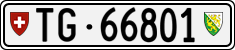 License plate of Switzerland, Cars