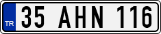 License plate of Turkey, Regular plates