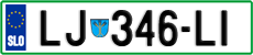 License plate of Slovenia, Cars