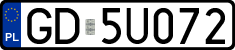 License plates of Poland, Regular car plates