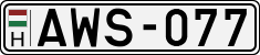 license plates of Hungary, Cars (1990)