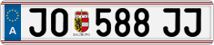 License plate of Austria, Regular plates