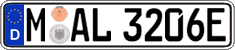 German license plate, Electric vehicles