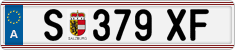 License plate of Austria, Regular plates