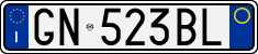 License plate of Italy, Cars (1994 year series)