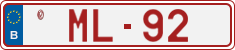 License plate of Belgium, Vanity Plates (2014)