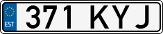 License plate of Estonia, Regular car plates