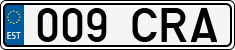 License plate of Estonia, Regular car plates