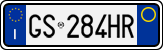 License plate of Italy, Cars (1994 year series)