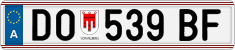 License plate of Austria, Regular plates
