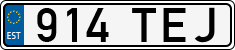 License plate of Estonia, Regular car plates