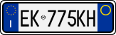 License plate of Italy, Cars (1994 year series)