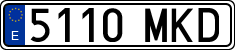 License plates of Spain, Ordinary (2000)