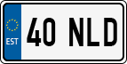 License plate of Estonia, Regular car plates (US-size)