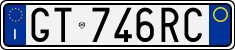 License plate of Italy, Cars (1994 year series)
