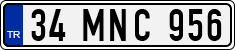 License plate of Turkey, Regular plates