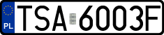 License plates of Poland, Regular car plates