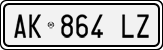 License plate of Italy, Cars (1994 year series)