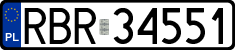 License plates of Poland, Regular car plates