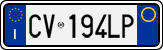License plate of Italy, Cars (1994 year series)
