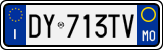 License plate of Italy, Cars (1994 year series)