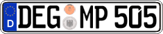German license plate, Regular plates