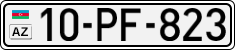License plate of Azerbaijan, Cars