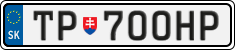 License plate of Slovakia, Vanity Plates