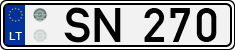 License plate of Lithuania, Trailers