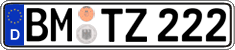 German license plate, Regular plates