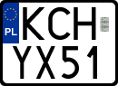 License plates of Poland, Special vehicles and motorcycles