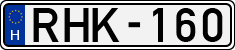 license plates of Hungary, Cars (1990)
