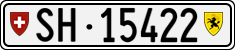 License plate of Switzerland, Cars